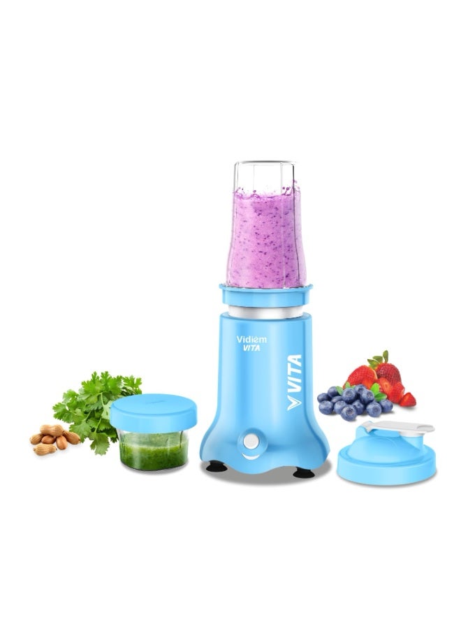 Vidiem Vita 500 W Personal Blender/Mixer/Grinder/Smoothie Maker | 22000 RPM Aria CoolTec Motor | 2 Transparent Jars (500 ml + 250 ml) | 3 Year Motor Warranty | Beyond Blending - Image 1